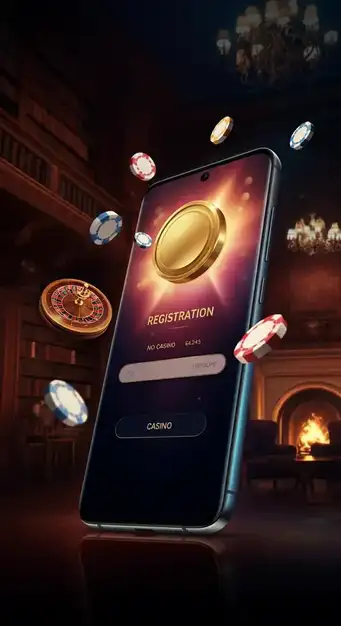 Afbeelding van een registratieformulier met een welkomstbonus aanbieding bij Casino Slottio, illustreert de snelle aanmeldprocedure en de voordelen van een nieuw account.